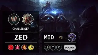 Zed Mid vs Veigar - TR Challenger Patch 9.24