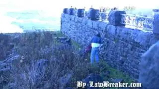 Man jumps over Niagara Falls - Camera Angle 3