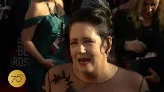 Ann Dowd on 75th Golden Globes Red Carpet