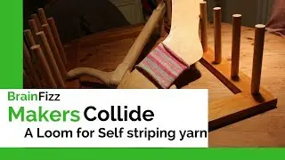 Make a warping board for self stripping yarn