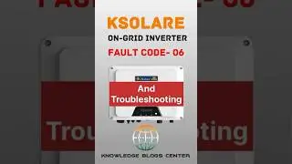 Ksolare Fault code-6 | Error code-6 | Ground Fault and Troubleshooting #havellsindia #electrical