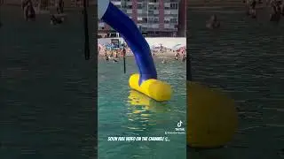 Floating Aquapark in Benidorm! 😱🏖️ #benidormbyana #benidorm