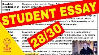 How to Write a Grade 9 Literature Essay  (Using Hyde and Violence)