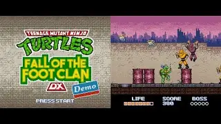 TMNT: Fall of the Foot Clan DX (OpenBor) PC  -  Walkthrough (Demo 1 lvl)