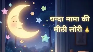 चंदा मामा की मीठी लोरी  #BedtimeStory #LullabyForKids #SleepStory #SoftLullaby #new 
