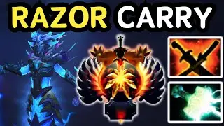 🔥 RAZOR CARRY &mdash; STATIC LINK CHAOS 💀 | DOTA 2 🔥