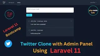 ⚡Twitter Clone using Laravel 11  with Admin Panel | Laravel 11 Project | Laravel 11 Tutorial