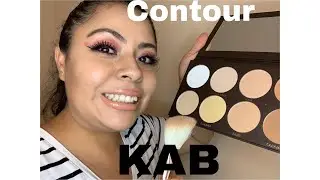 Probando la paleta Contour de KAB cosmetics (contorno en rostro)