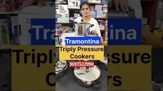 TRAMONTINA TRIPLY Pressure Cookers and Pressure Pan Available.#shorts #short #shortvideo #triply