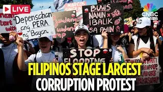 Philippines LIVE: Protesters March Near the Presidential Palace in Manila Over Flood Projects | N18G