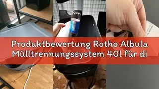 Produktbewertung Rotho Albula M&uuml;lltrennungssystem 40l f&uuml;r die K&uuml;che, Kunststoff (PP) BPA-frei, anthr