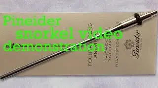 Pineider snorkel video demonstration