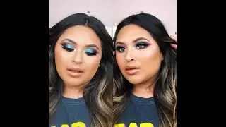 FIERCE BLUE TEAL SMOKEY EYE FT. ILUVSARAHII X DOSE OF COLORS COLLECTION