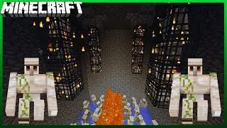 How To Build An Iron Golem Farm! (Factions/Skyblock)
