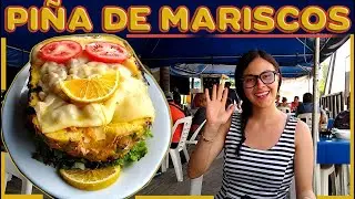 Piña rellena de MARISCOS gratinada FAMOSA Y MUY DELICIOSA