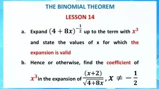 Формула биномиальной теоремы | Разложение биномов с дробными степенями #alevelmathspaper1 #wjec
