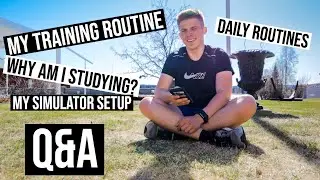 Q&A - MY TRAINING, MY SIMULATOR AND WHY AM I STUDYING? | VLOG 37