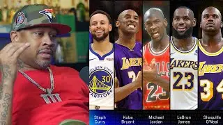 Allen Iverson names his all time starting 5 thebigpodwithshaq