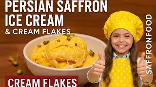 Persian Saffron Ice Cream 🍦 | Creamy & Fragrant Summer Dessert!
