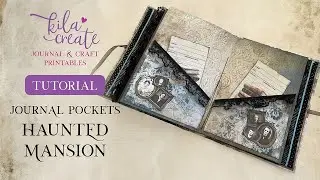 Haunted Mansion Journal Pockets Tutorial | KILA Create Printables