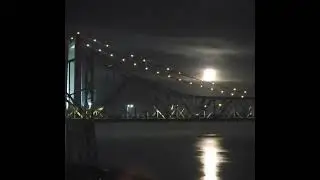 Last full moon of 2025 looks like movie set@bayarea #early morning Dec 2025