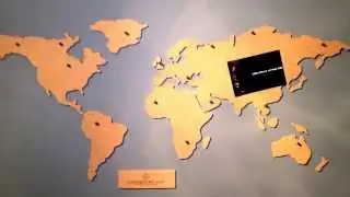 Luckies Of London Corkboard World Map