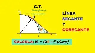 ✅L&iacute;nea secante y cosecante | C.T. | Problema interesante