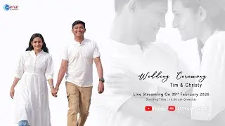 Tim & Christy   Wedding Live | 09-02-2026 | Mylapara | Seenai Studio