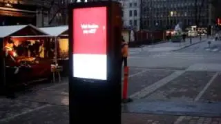 Outdoor display double-sided