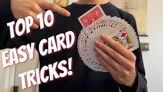 Top 10 BEGINNER Card Tricks That You Need To Learn Now!