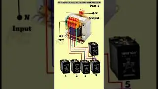 (90 to 440)volt automatic voltage stabilizer connection,5 Relay stabilizer connection