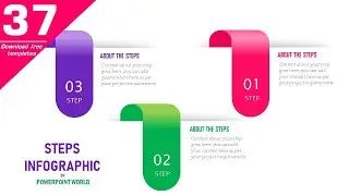 37.Three step attractive infographics by powerpoint world .download free templates on our blog.