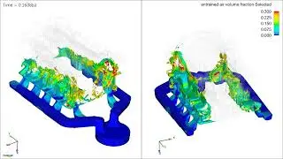 Mold flow analysis before alu die casting