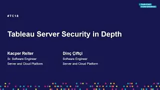 Tableau Server security in depth
