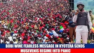 Bobi Wine Fearless Message in Kyotera sends musevenis regime into panic