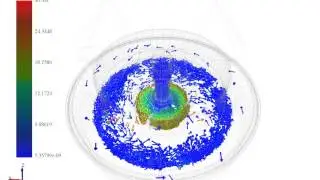 DEM simulation of BARMAC 3000 VSI crusher