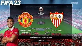 FIFA 23 | Manchester United vs Sevilla - Europa League UEL Quarter-Final - Full Gameplay