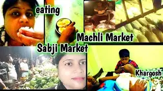 Bahatt badi machhi market‼️Badi Sabji market‼️Hum kya sabji laye market‼️ pakhal