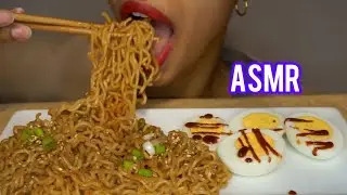 ASMR STICKY GARLIC NOODLES LUNCH (NO TALKING)  Soft Eating Sounds | ASTR-ASMR