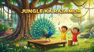 🦚 Jungle Ka Raja Mor | Hindi Kids Cartoon Rhyme| kids hindi