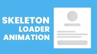 How to create Skeleton Loading Animation with HTML and CSS | Skeleton Preloader Animation HTML, CSS