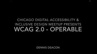 WCAG 2 0 Operable