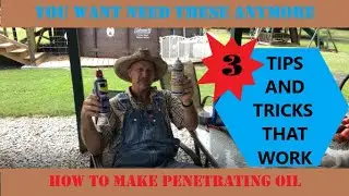 HOW TO MAKE  PENETRATING OIL /  NO TANGLE FISHING LINE HOLDER / DUCK TAPE CUTTING TRICK