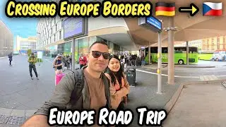 Crossing Europe Borders 🇩🇪🇨🇿 | Frankfurt to Prague Road Trip | Travel Vlog | Europe | Travel Europe