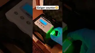 #experiment #cyalume #geigercounter #radio #nuclear #light #radioactivity #cool #science #chemistry