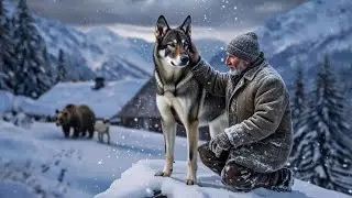 A Brave old man revenge to A Big Bear  save her baby ghot ❤❤💯💯❄❄💯💯🙀