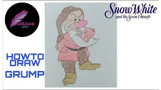 How To Draw Grumpy | SNOW WHITE & THE SEVEN DRAWFS | DISNEY
