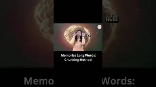 Memorizing long words: The Chunking Method 🤩  #chunking  #practice #englishlearning