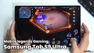 Samsung Galaxy Tab S9 Ultra Mobile Legends Gaming test MLBB 2024 | Snapdragon 8 Gen 2, 120Hz Display