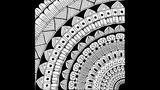 Full page mandala patterns for beginners🌹Ibispaintx mandala🌹Digital Mandala